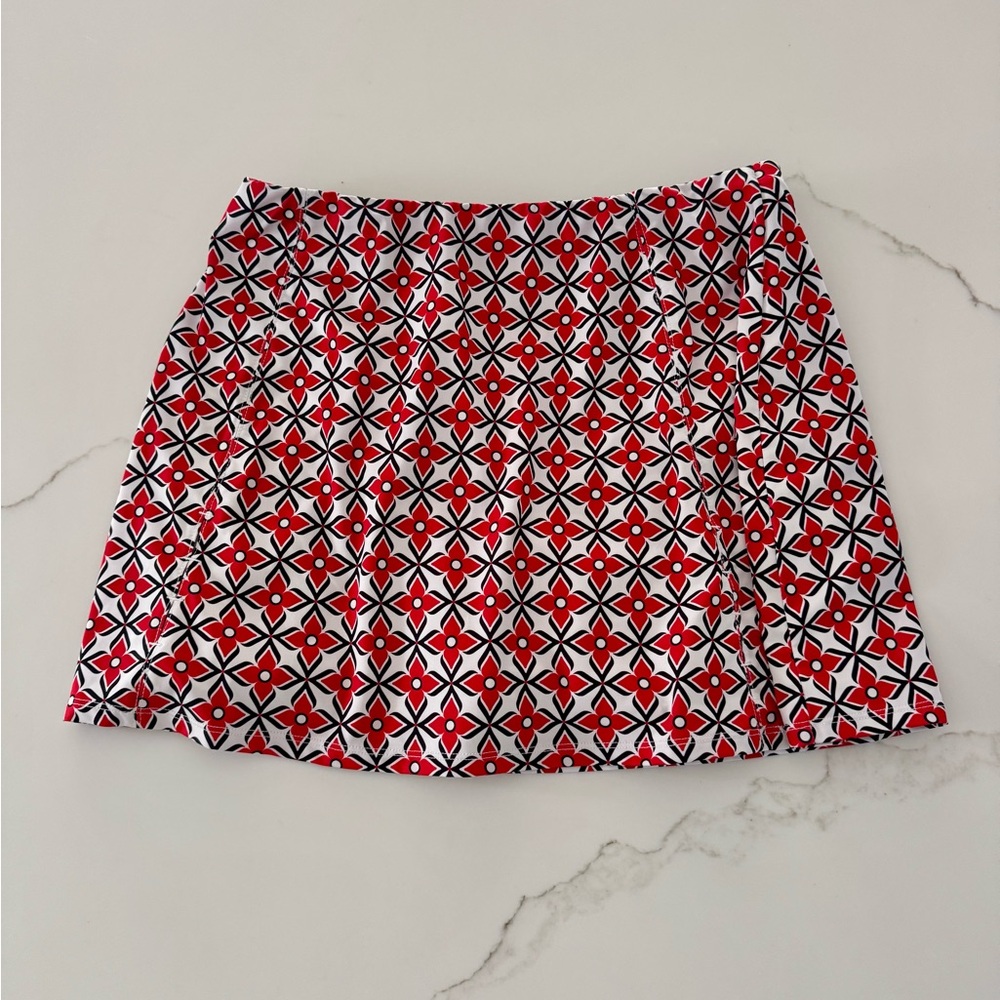 Tail Activewear Red and Black Patterned Skirt